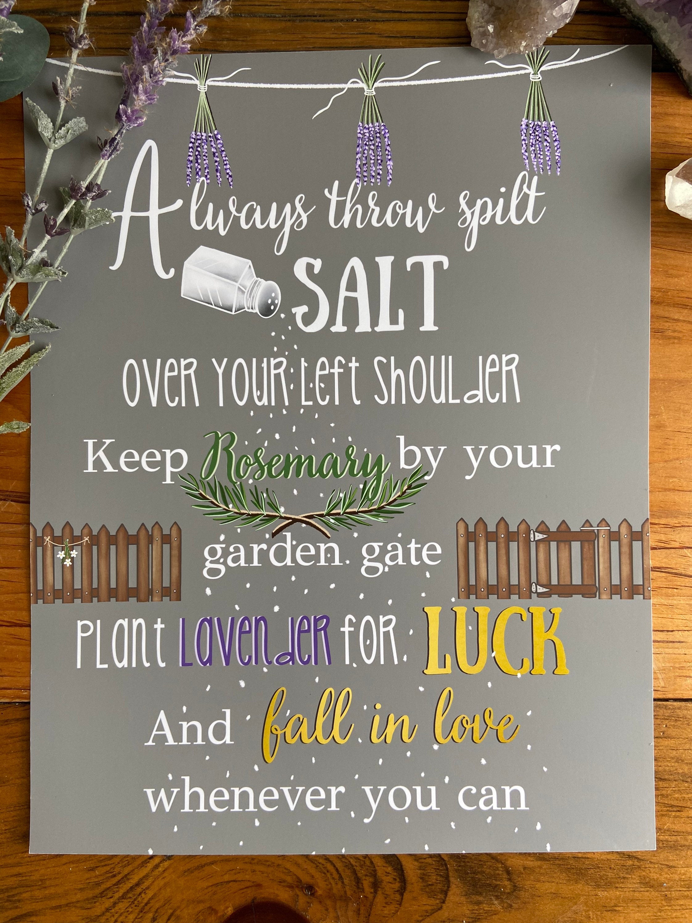 practical magic plant lavender for luck Practical Magic Print